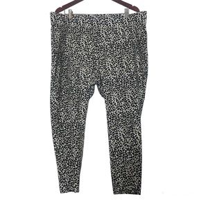 Old Navy Stevie High Rise Leopard Pull On Soft Stretch Skinny Pant Womens Sz 2XL